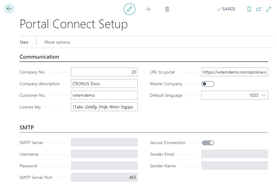 Portal Connect Setup